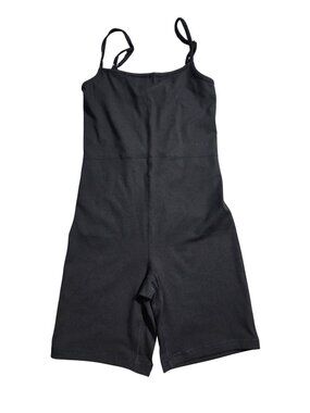 NWOT | Automet Onyx Black Seamless Active Biker Romper Adjustable Straps | Small